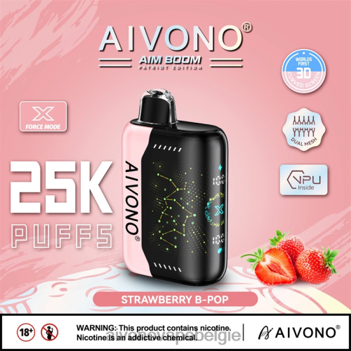 Aivono AIM BOOM 25000 aardbei b-pop FFRN0352 - Aivono Vape Price