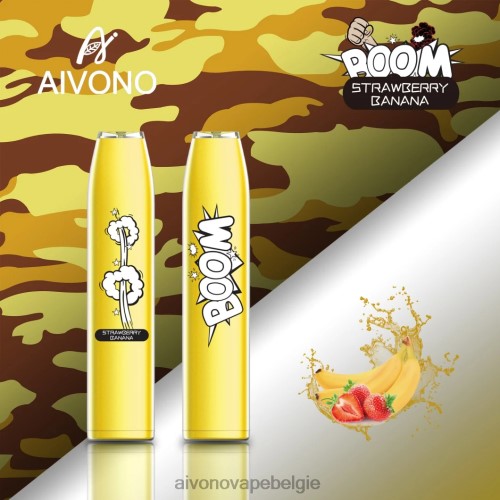 Aivono AIM BOOM 600 aardbei banaan FFRN0363 - Aivono Vape