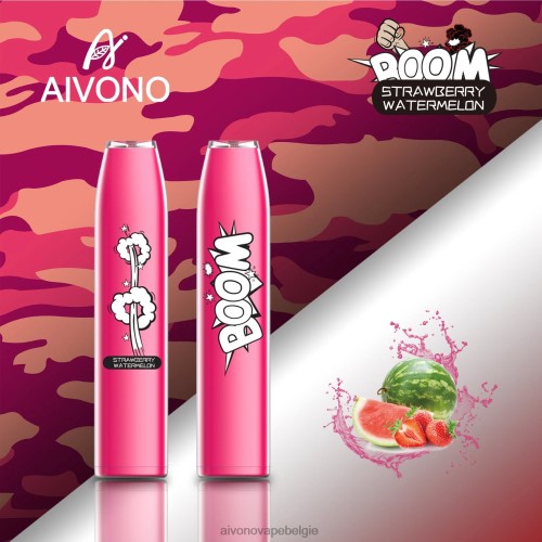 Aivono AIM BOOM 600 aardbei watermeloen FFRN0364 - Aivono Vape Belgie