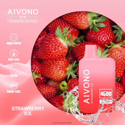 Aivono AIM BOXX 4000 aardbeien ijs FFRN0226 - Aivono Vape Review