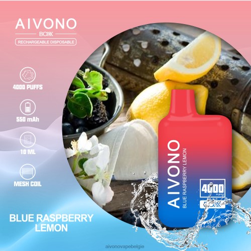 Aivono AIM BOXX 4000 blauwe frambozen-citroen FFRN0217 - Aivono Vape Price