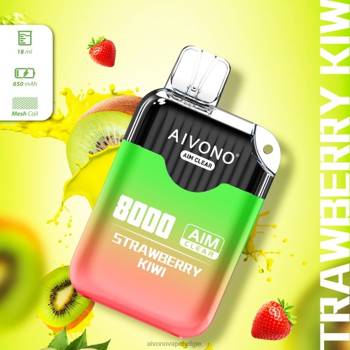 Aivono AIM CLEAR 8000 aardbei-kiwi FFRN0210 - Aivono Belgie