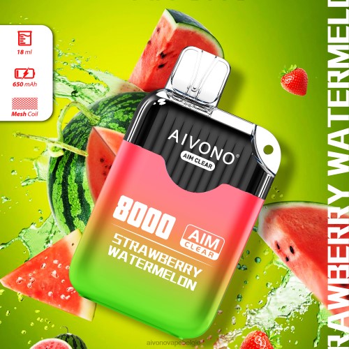 Aivono AIM CLEAR 8000 aardbei watermeloen FFRN0208 - Aivono Vape