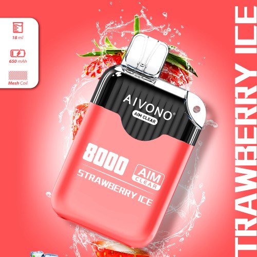 Aivono AIM CLEAR 8000 aardbeien ijs FFRN0205 - Aivono Belgie