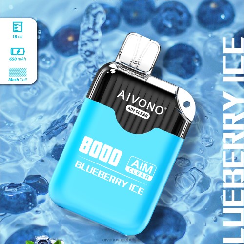 Aivono AIM CLEAR 8000 bosbessen ijs FFRN0206 - Aivono Vape Review
