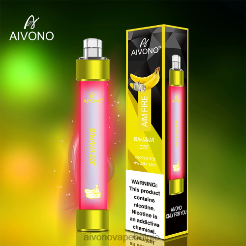 Aivono AIM FIRE 1000 bananen ijs FFRN0324 - Aivono Vape Belgie