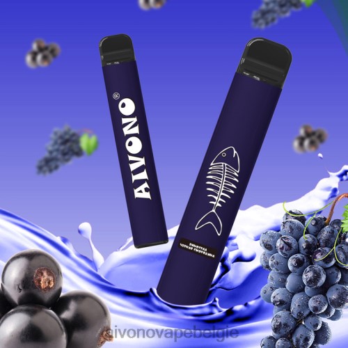 Aivono AIM FISHBONE 600 druif zwarte bes FFRN0284 - Aivono Vape Belgie