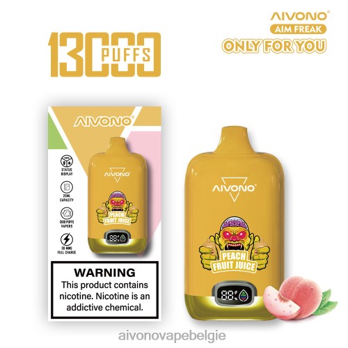 Aivono AIM FREAK 13000 perzik vruchtensap FFRN0245 - Aivono Belgie
