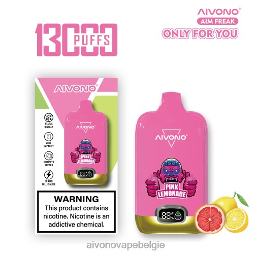 Aivono AIM FREAK 13000 roze limonade FFRN0249 - Aivono Vape Belgie