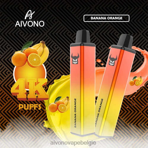 Aivono AIM FREAK 4000 banaan oranje FFRN0258 - Aivono Vape