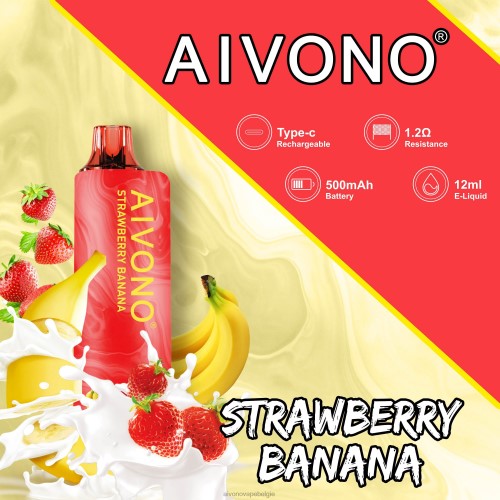 Aivono AIM GUN 7000 aardbei banaan FFRN0107 - Aivono Vape Price