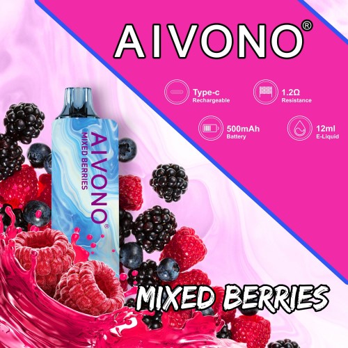 Aivono AIM GUN 7000 gemengde bessen FFRN0111 - Aivono Vape Review