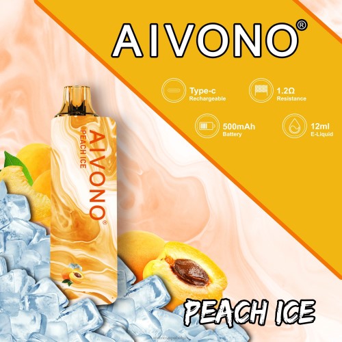 Aivono AIM GUN 7000 perzik ijs FFRN0103 - Aivono Vape