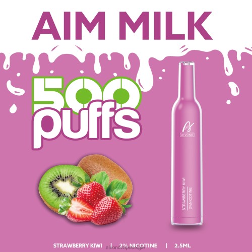 Aivono AIM MILK 500 aardbei-kiwi FFRN0271 - Aivono Vape Review