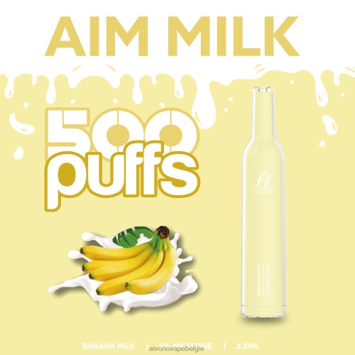 Aivono AIM MILK 500 bananen melk FFRN0275 - Aivono Belgie