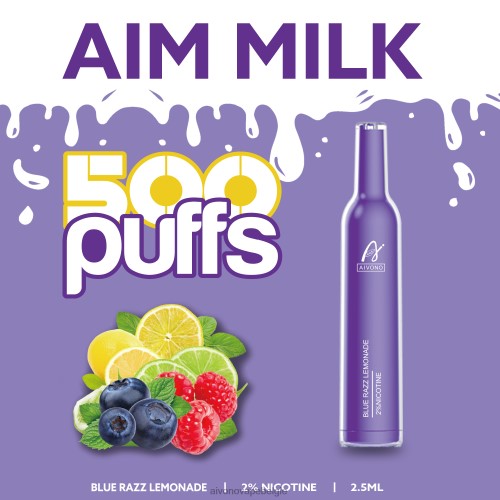 Aivono AIM MILK 500 blauwe razz-limonade FFRN0264 - Aivono Vape Belgie
