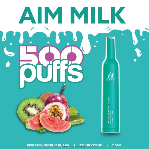 Aivono AIM MILK 500 kiwi-passievrucht-guave FFRN0272 - Aivono Vape Price