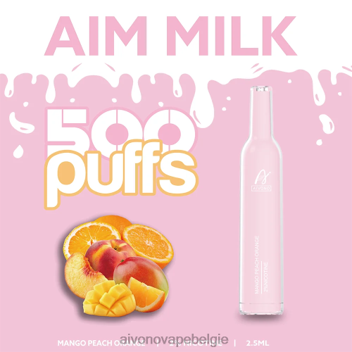 Aivono AIM MILK 500 mango perzik sinaasappel FFRN0269 - Aivono Vape Belgie