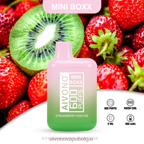 Aivono AIM MINI BOXX 600 aardbei-kiwi-ijs FFRN0234 - Aivono Vape Belgie