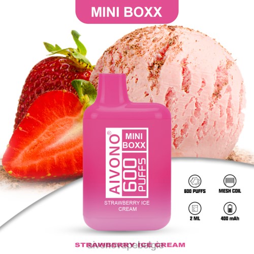 Aivono AIM MINI BOXX 600 aardbeienijs FFRN0232 - Aivono Vape Price