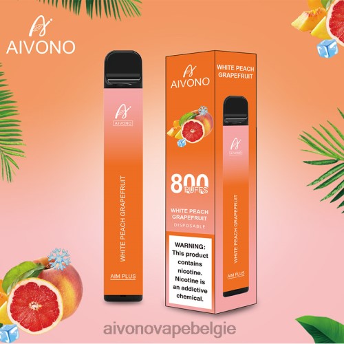 Aivono AIM PLUS 800 witte perzik-grapefruit FFRN0199 - Aivono Vape Belgie