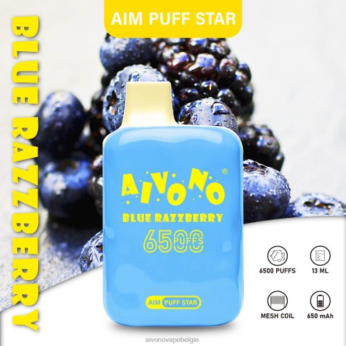 Aivono AIM PUFF STAR 6500 blauwe bosbes FFRN0292 - Aivono Vape Price