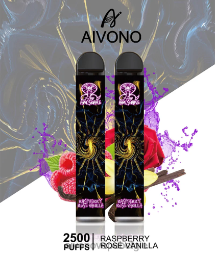 Aivono AIM SNAKE 2500 frambozenroos vanille FFRN0317 - Aivono Vape Price