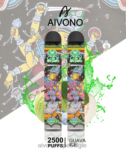 Aivono AIM SNAKE 2500 guave-ijs FFRN0307 - Aivono Vape Price