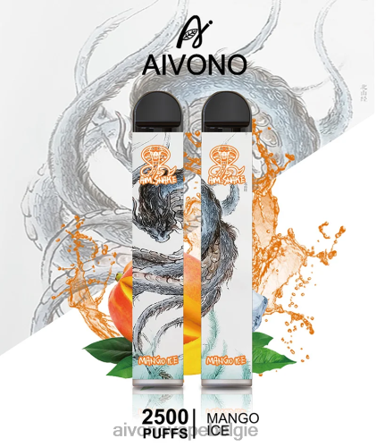 Aivono AIM SNAKE 2500 mango-ijs FFRN0313 - Aivono Vape