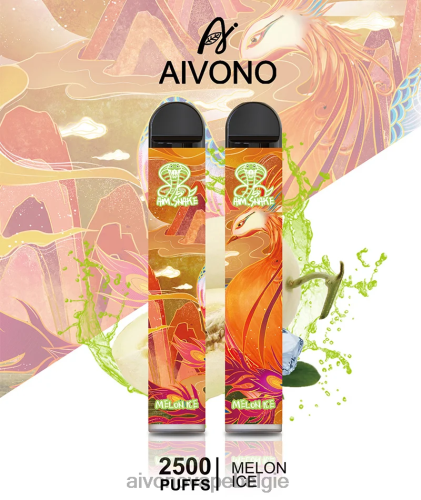 Aivono AIM SNAKE 2500 meloen ijs FFRN0311 - Aivono Vape Review