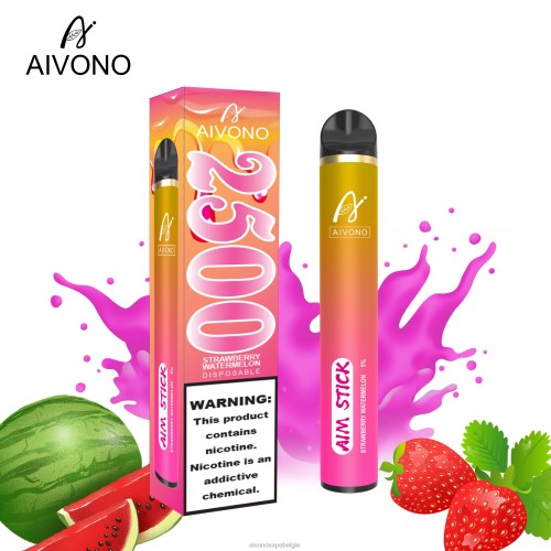 Aivono AIM STICK 2500 aardbei watermeloen FFRN0149 - Aivono Vape Belgie