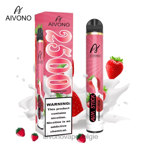 Aivono AIM STICK 2500 aardbeien crème FFRN0155 - Aivono Belgie
