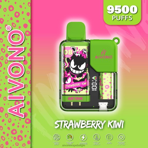 Aivono AIM TANK 9500 aardbei-kiwi FFRN047 - Aivono Vape Price