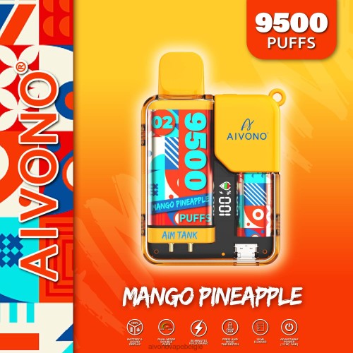 Aivono AIM TANK 9500 mango-ananas FFRN034 - Aivono Vape Belgie