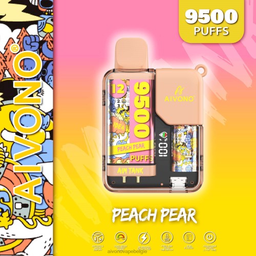 Aivono AIM TANK 9500 perzik peer FFRN041 - Aivono Vape Review
