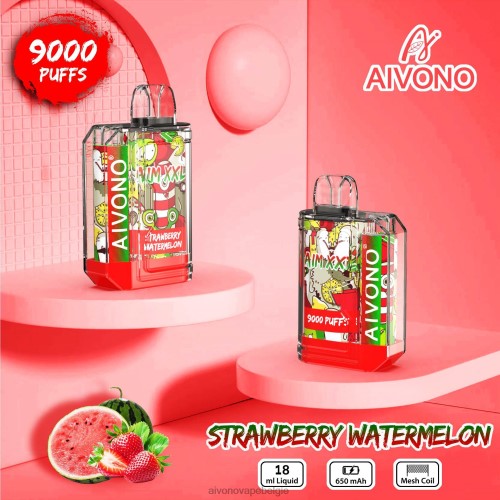 Aivono AIM XXL 9000 mondsticker transparant aardbei watermeloen FFRN053 - Aivono Vape