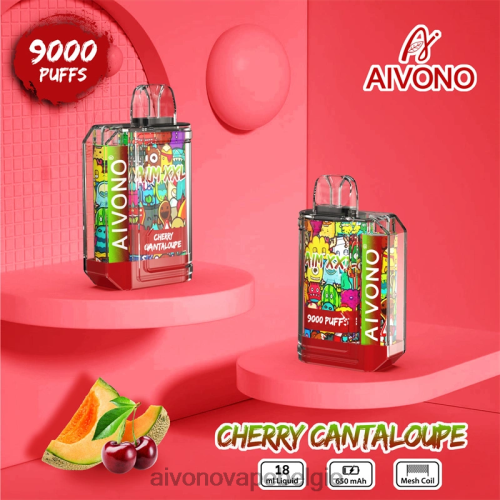 Aivono AIM XXL 9000 mondsticker transparant kersen meloen FFRN057 - Aivono Vape Price