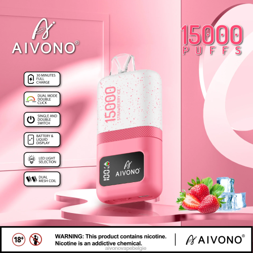 Aivono AIM magic 15000 aardbeien ijs FFRN071 - Aivono Vape Review