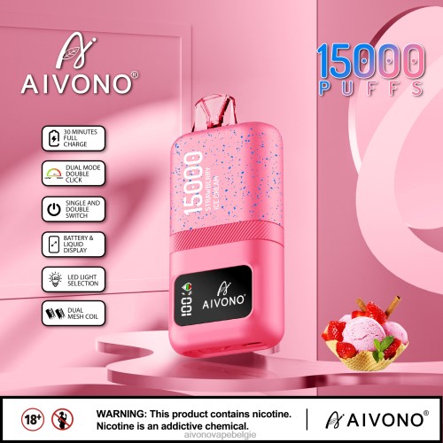 Aivono AIM magic 15000 aardbeienijs FFRN066 - Aivono Vape Review
