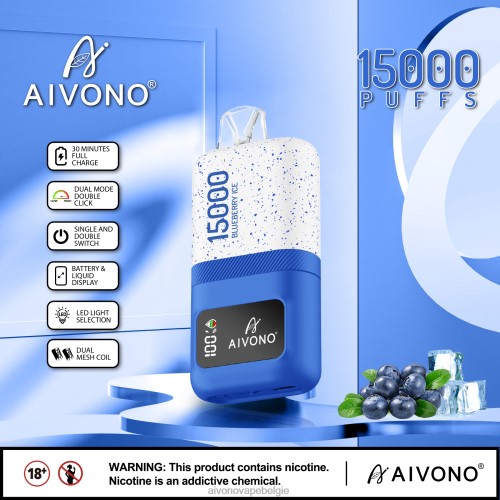 Aivono AIM magic 15000 bosbessen ijs FFRN068 - Aivono Vape