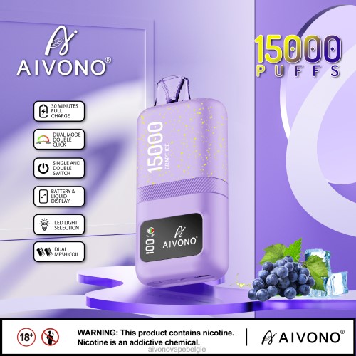 Aivono AIM magic 15000 druiven ijs FFRN060 - Aivono Belgie