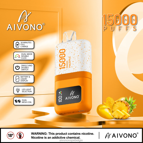 Aivono AIM magic 15000 mango-ananas FFRN069 - Aivono Vape Belgie