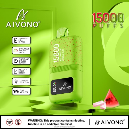 Aivono AIM magic 15000 watermeloen kauwgom FFRN065 - Aivono Belgie