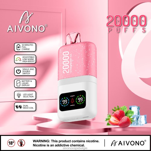 Aivono AIM magic 20000 aardbeien ijs FFRN074 - Aivono Vape Belgie