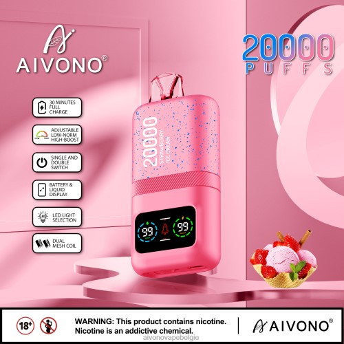 Aivono AIM magic 20000 aardbeienijs FFRN080 - Aivono Belgie
