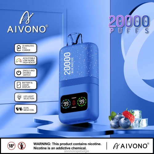 Aivono AIM magic 20000 blauw razz-ijs FFRN079 - Aivono Vape Belgie