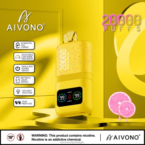 Aivono AIM magic 20000 roze citroenijs FFRN083 - Aivono Vape