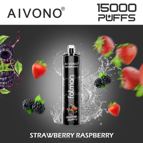 Aivono FATMAN 15000 aardbei framboos FFRN015 - Aivono Belgie