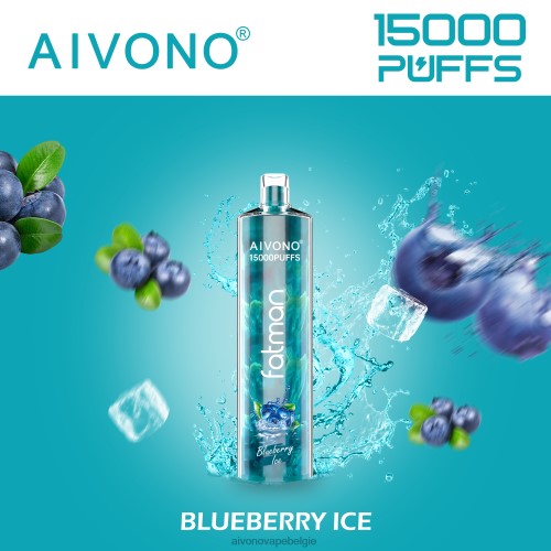 Aivono FATMAN 15000 bosbessen ijs FFRN014 - Aivono Vape Belgie