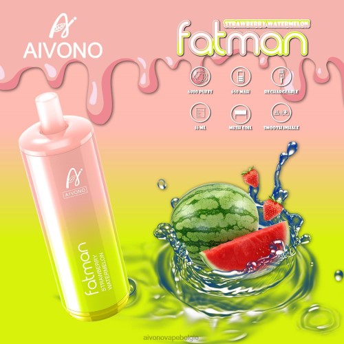 Aivono FATMAN 6800 aardbei watermeloen FFRN030 - Aivono Belgie